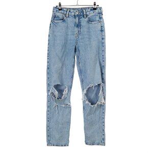 American Eagle Distressed Mom Straight Jeans Women's 2 Regular